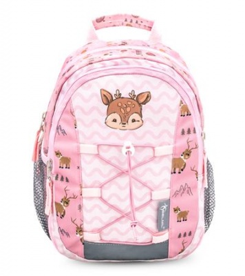 Hátizsák, cipzáras, BELMIL "Mini Kiddy Woodland animal Deer", rénszarvas