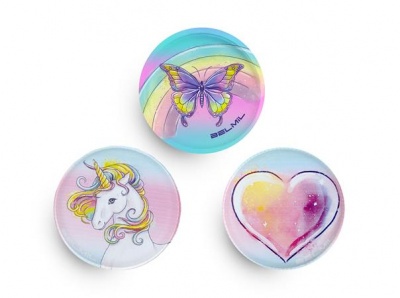 Matrica, tépőzáras, Classy Plus táskához, BELMIL "Rainbow Love", szivárvány