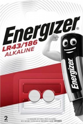 Gombelem, LR43 / 186, 2 db, ENERGIZER