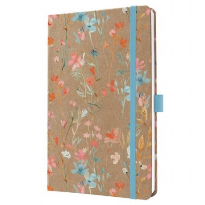 Naptár, A5, heti, 2026, kemény borító, SIGEL "Jolie", Green Floral Serenity