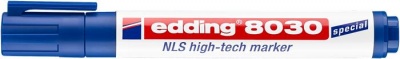 Alkoholos marker, 1,5-3 mm, kúpos, EDDING "8030 NLS", kék